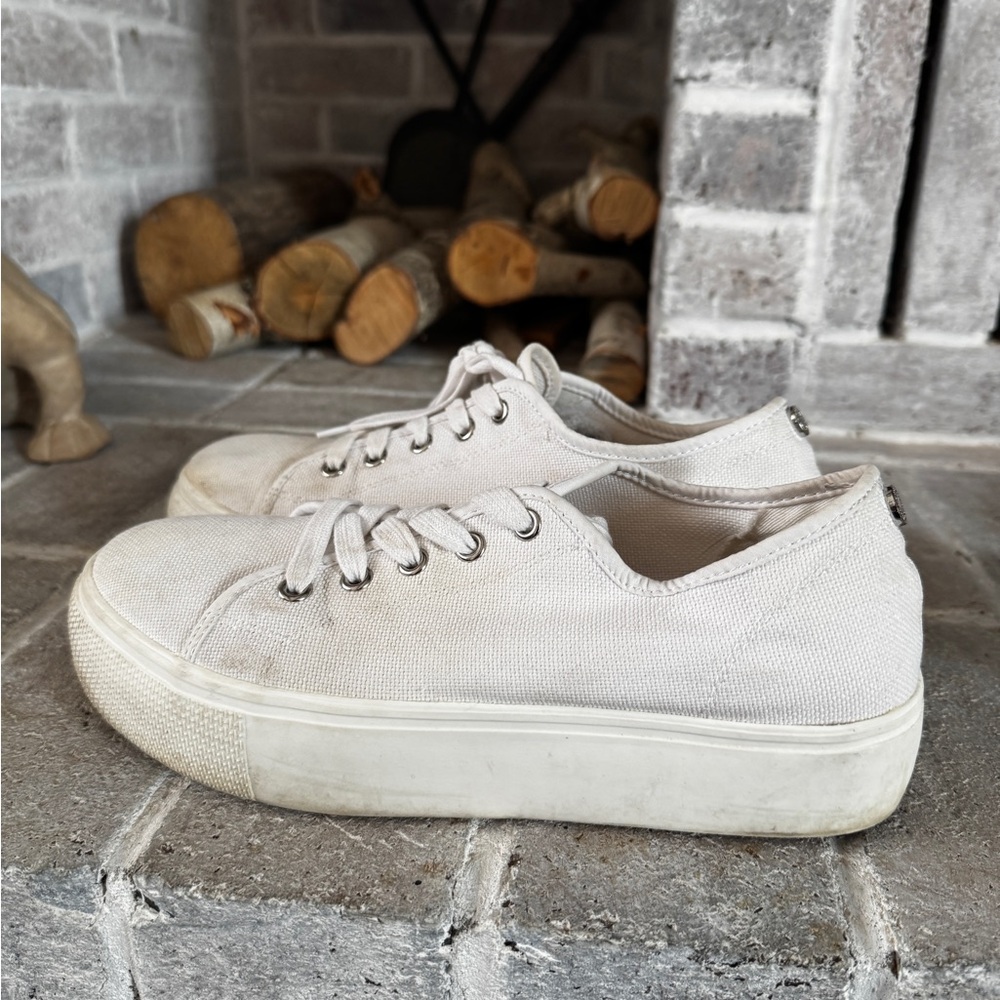 White Canvas Sneakers